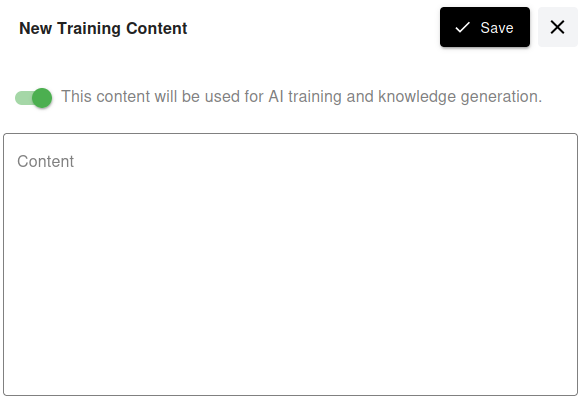 New Training Content