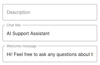 Step 5 - Chat parameters